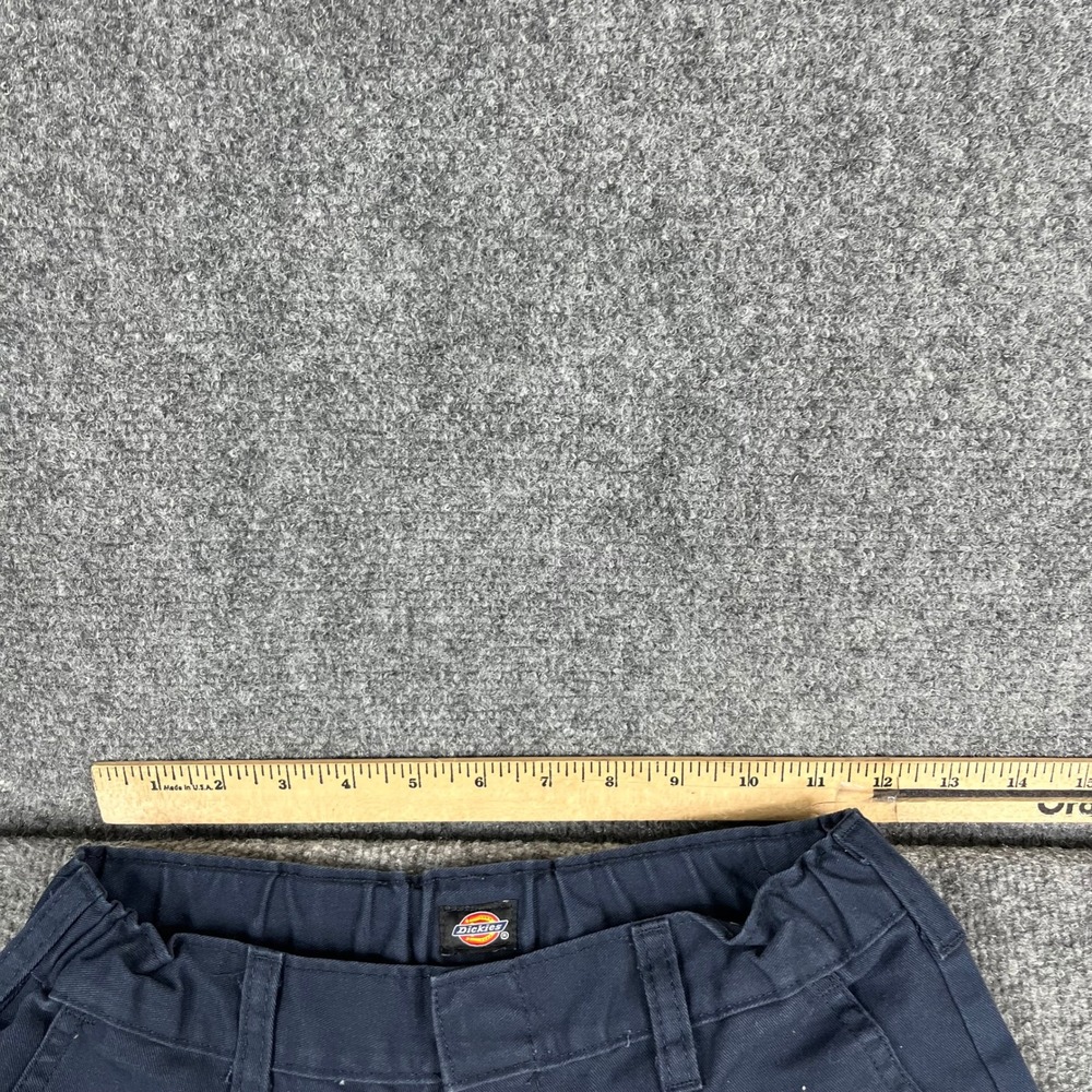 Dickies Pants Kids Size 12 Navy Blue Elastic Waist Straight Leg School Uniform - Picture 5 of 9